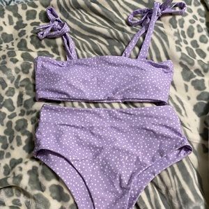 high waisted bikini set